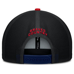 Atlanta Braves Fanatics Cutoff Adjustable Trucker Hat for sale
