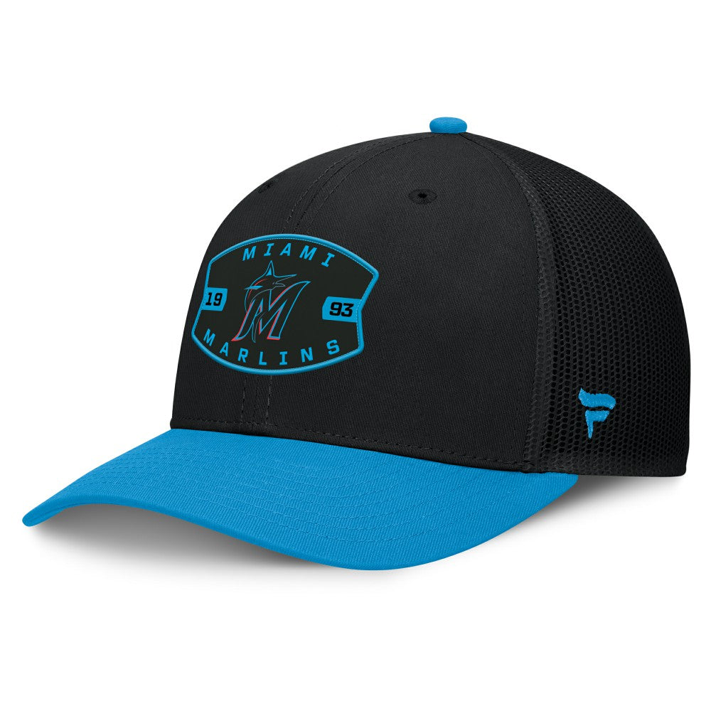 Miami Marlins Fanatics Cutoff Adjustable Trucker Hat Clearance