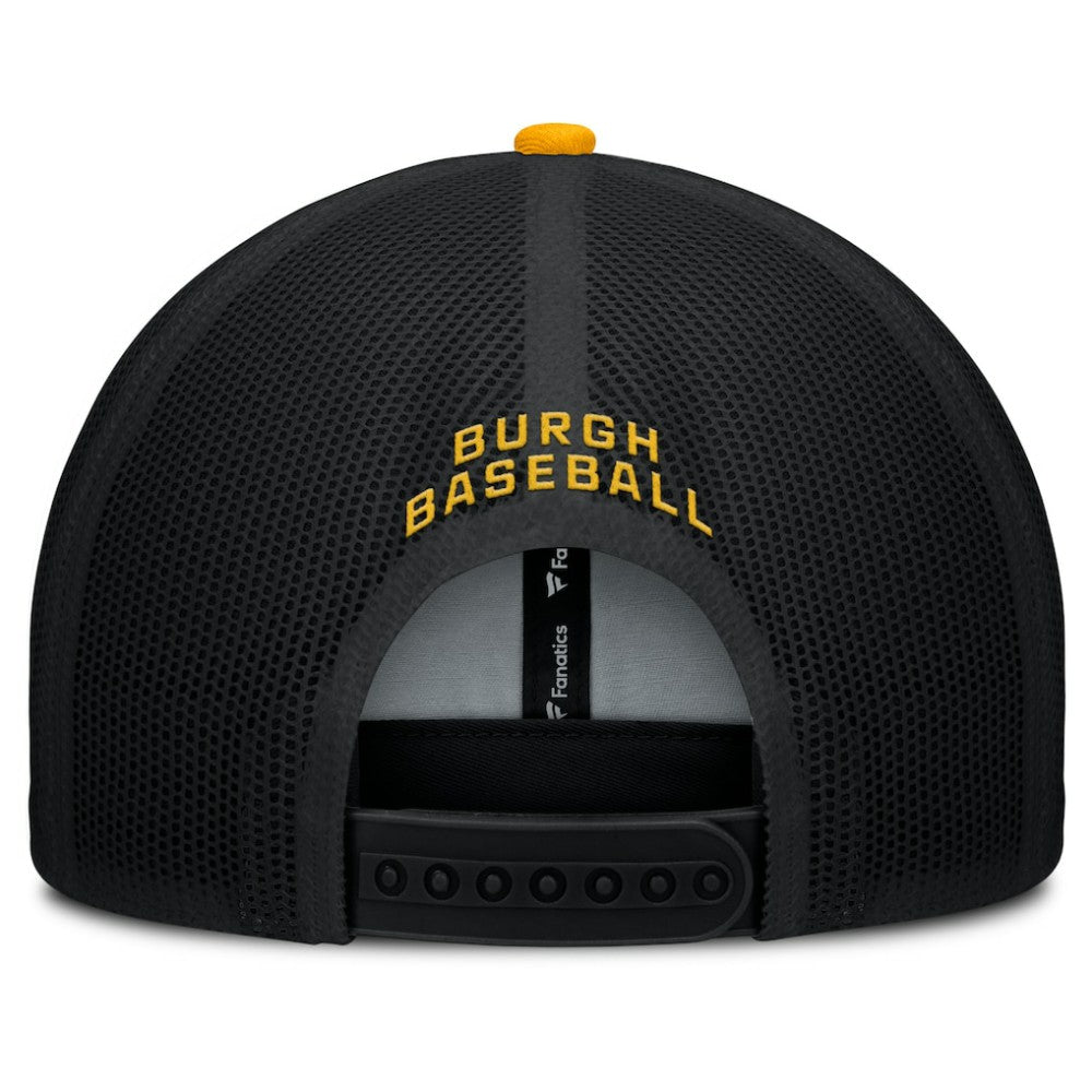 Pittsburgh Pirates Fanatics Cutoff Adjustable Trucker Hat discount