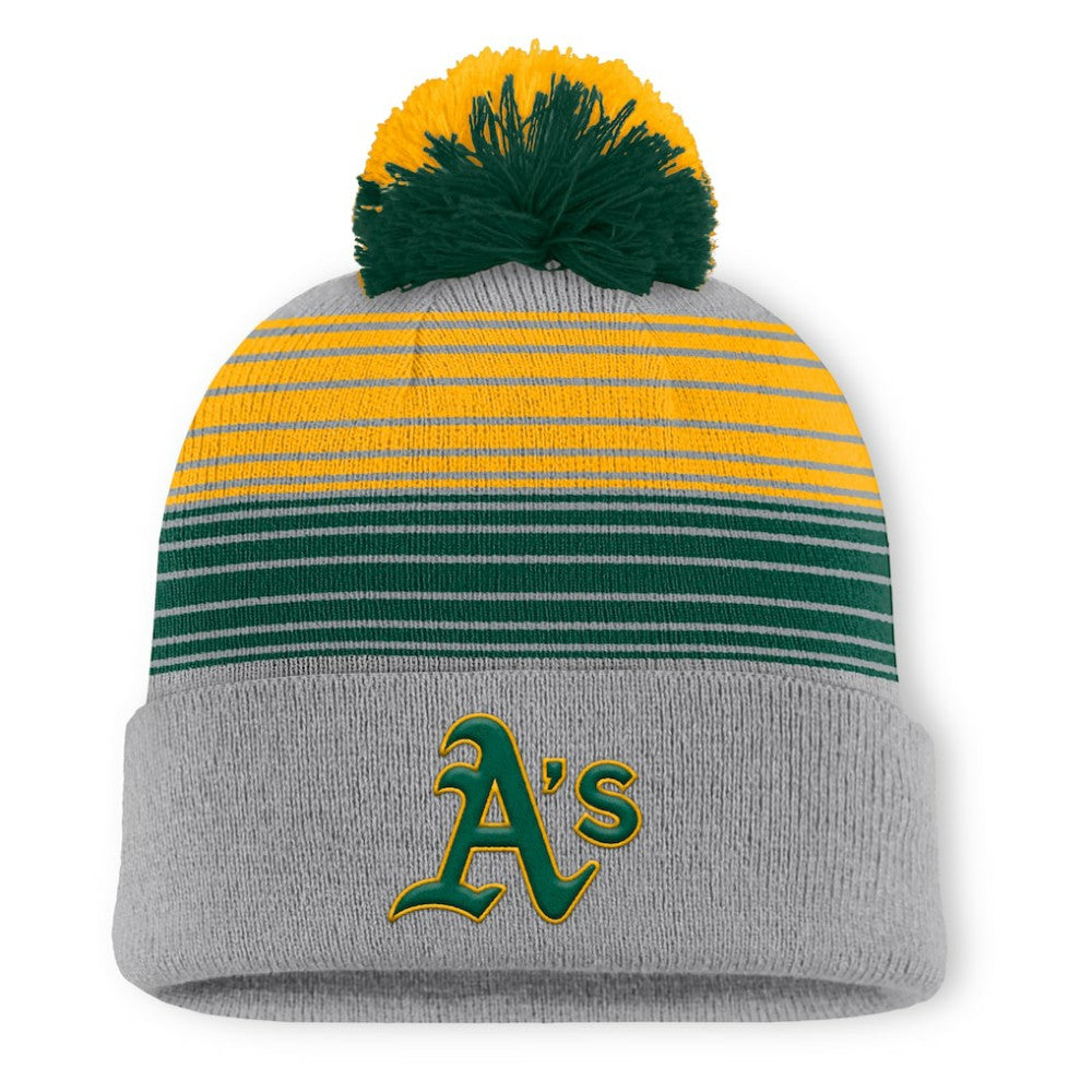 Athletics Fanatics Balk Cuffed Knit Hat with Pom Near Me