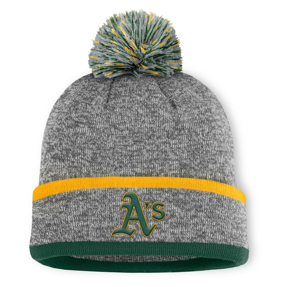 Athletics Fanatics Backstop Cuffed Knit Hat with Pom Lifestyle