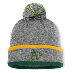 Athletics Fanatics Backstop Cuffed Knit Hat with Pom Lifestyle
