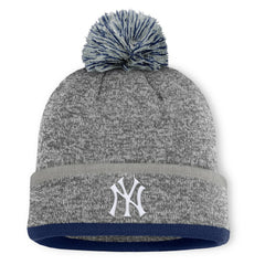 New York Yankees Fanatics Backstop Cuffed Knit Hat with Pom On Sale