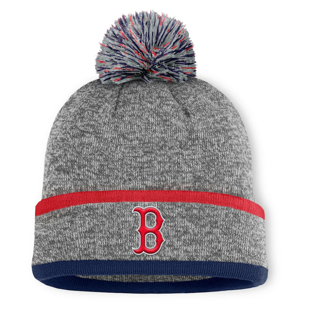 Boston Red Sox Fanatics Backstop Cuffed Knit Hat with Pom Online