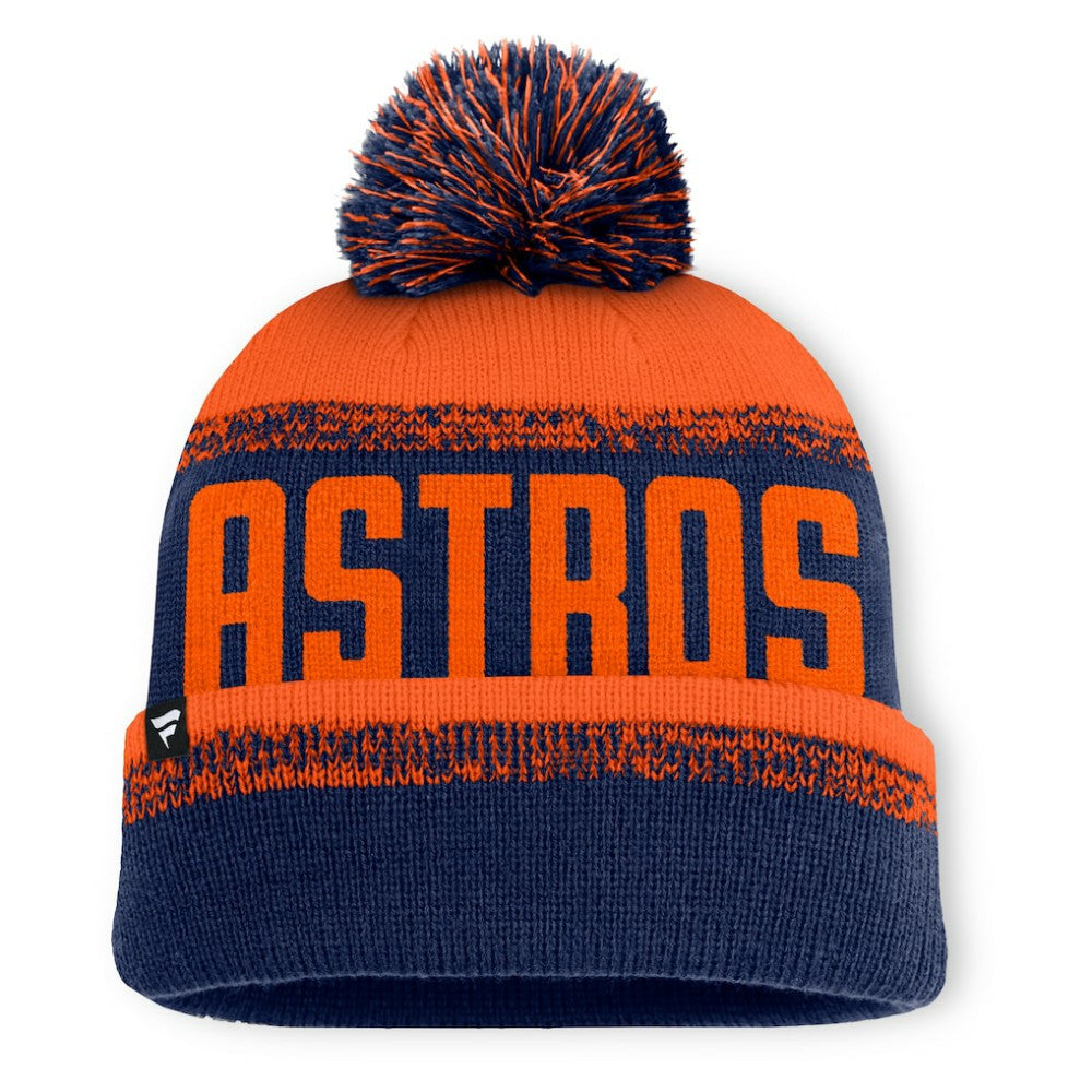 Houston Astros Fanatics No-Doubter Cuffed Knit Hat with Pom Lifestyle