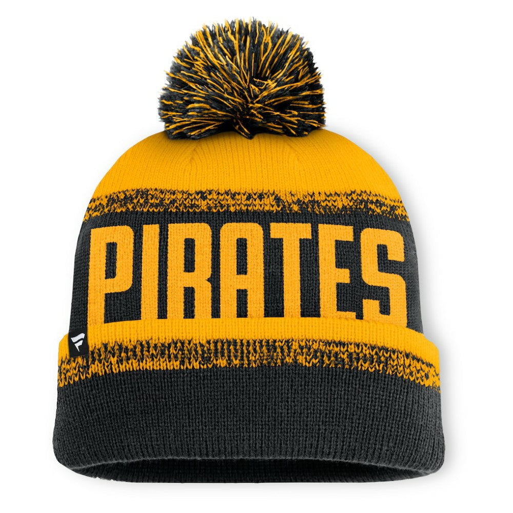Pittsburgh Pirates Fanatics No-Doubter Cuffed Knit Hat with Pom Clearance
