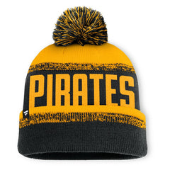 Pittsburgh Pirates Fanatics No-Doubter Cuffed Knit Hat with Pom Clearance