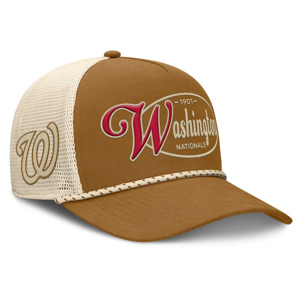 Washington Nationals Fanatics A-Frame Trucker Adjustable Hat Lifestyle