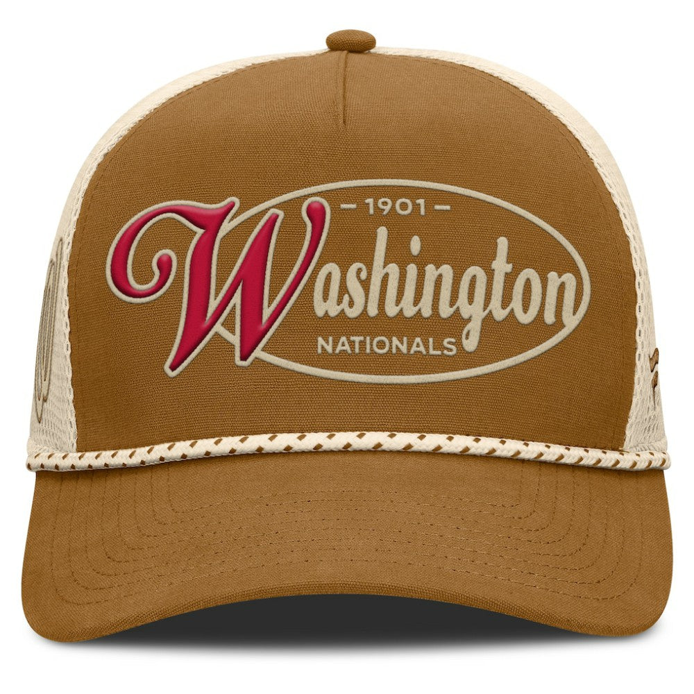 Washington Nationals Fanatics A-Frame Trucker Adjustable Hat Lifestyle