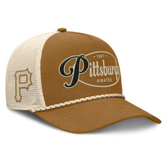 Pittsburgh Pirates Fanatics A-Frame Trucker Adjustable Hat Lifestyle
