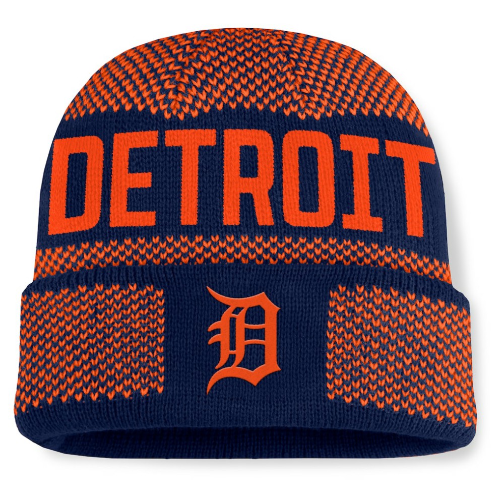 Detroit Tigers Fanatics Rotation Cuffed Knit Hat Online