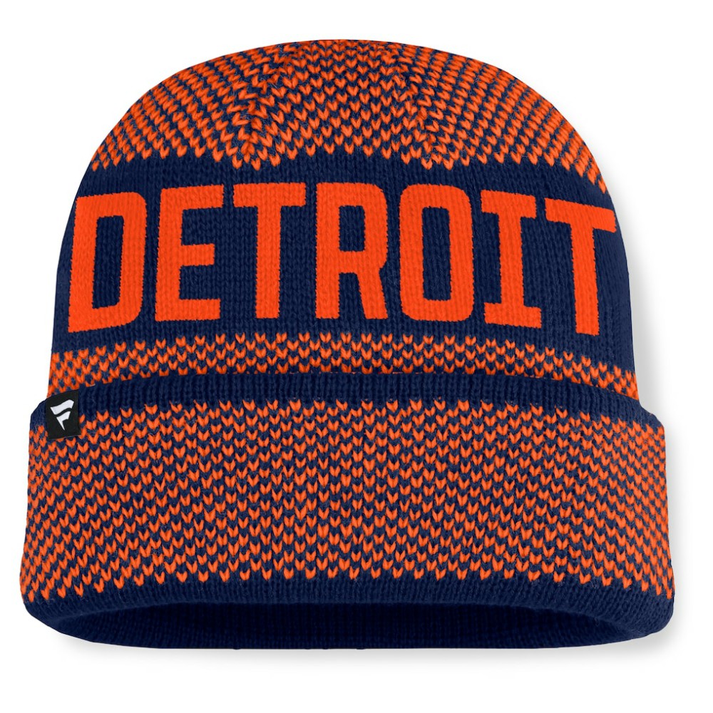 Detroit Tigers Fanatics Rotation Cuffed Knit Hat Online