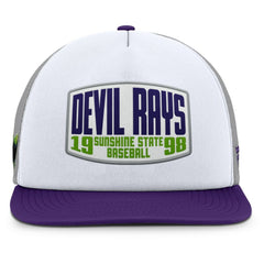 Tampa Bay Rays Fanatics Cranked Foam Front Patch Trucker Adjustable Hat Sale