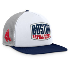 Boston Red Sox Fanatics Cranked Foam Front Patch Trucker Adjustable Hat Clearance
