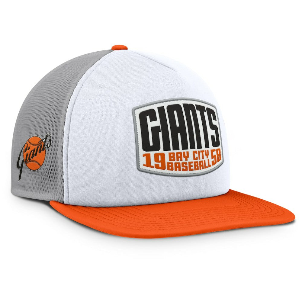 San Francisco Giants Fanatics Cranked Foam Front Patch Trucker Adjustable Hat for sale