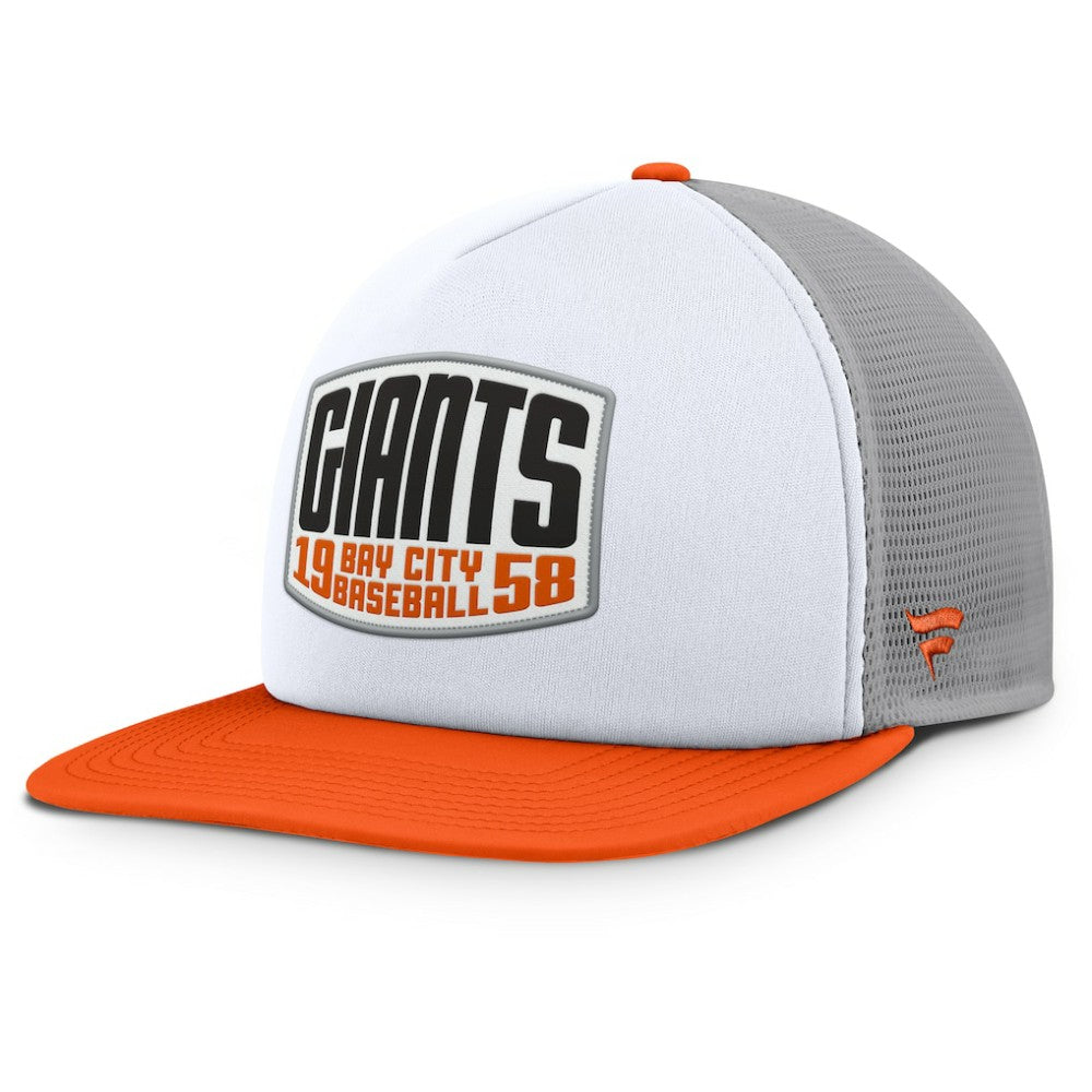 San Francisco Giants Fanatics Cranked Foam Front Patch Trucker Adjustable Hat for sale