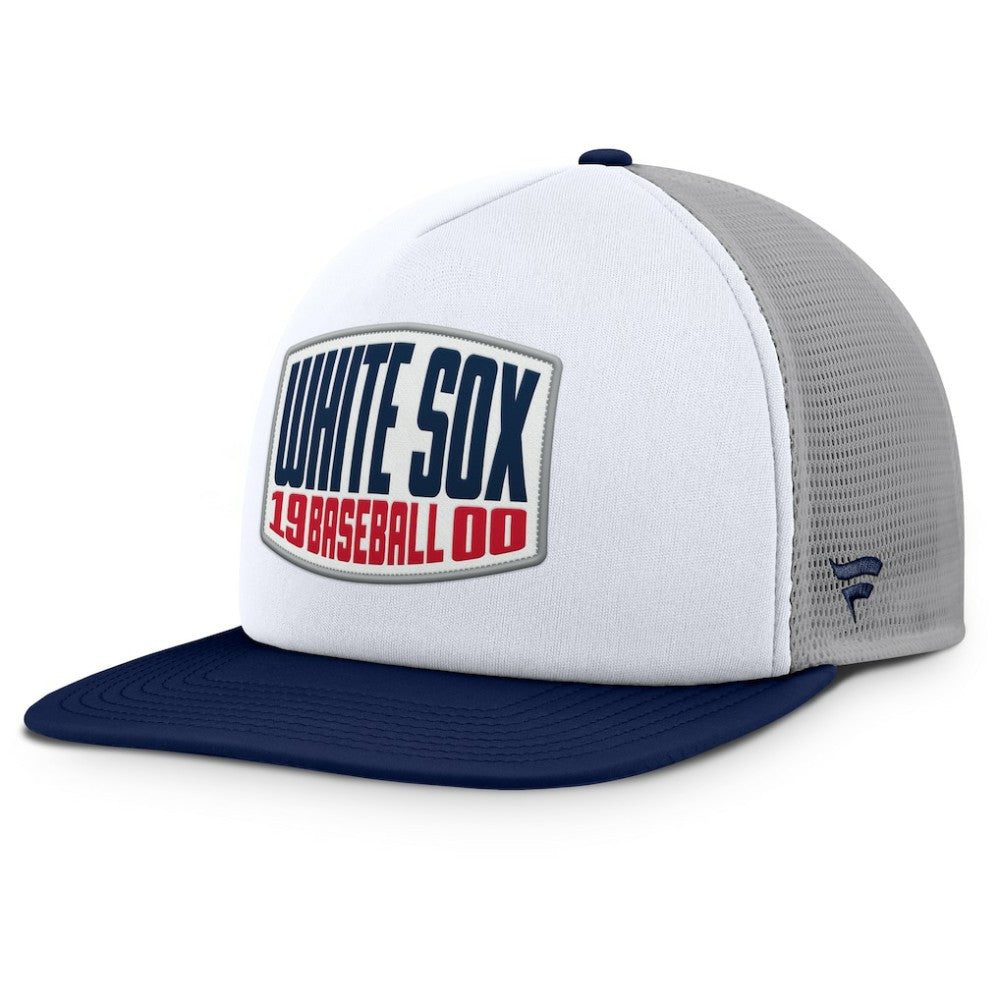 Chicago White Sox Fanatics Cranked Foam Front Patch Trucker Adjustable Hat Sale