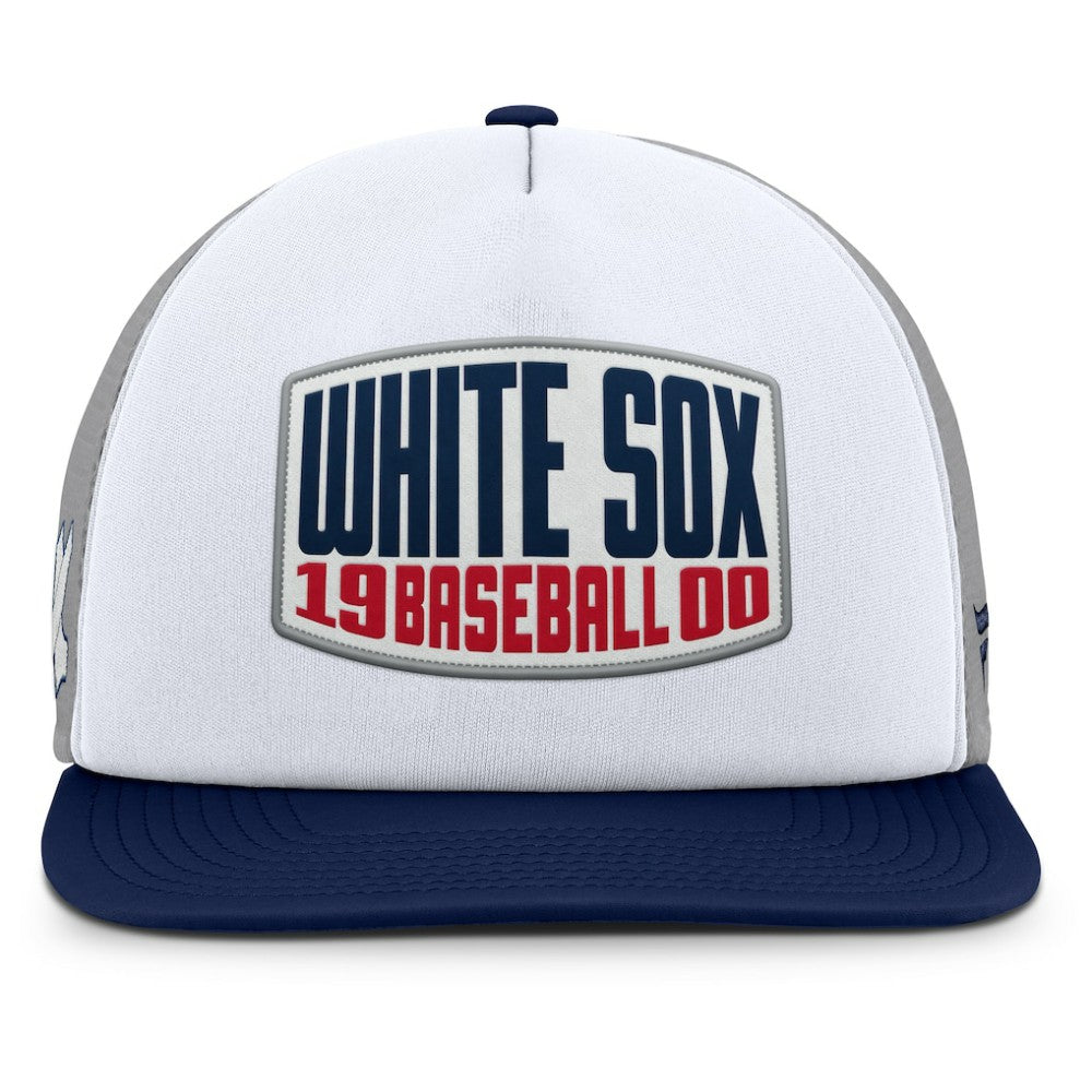 Chicago White Sox Fanatics Cranked Foam Front Patch Trucker Adjustable Hat Sale