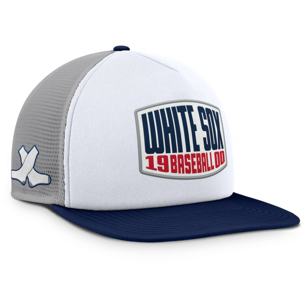 Chicago White Sox Fanatics Cranked Foam Front Patch Trucker Adjustable Hat Sale
