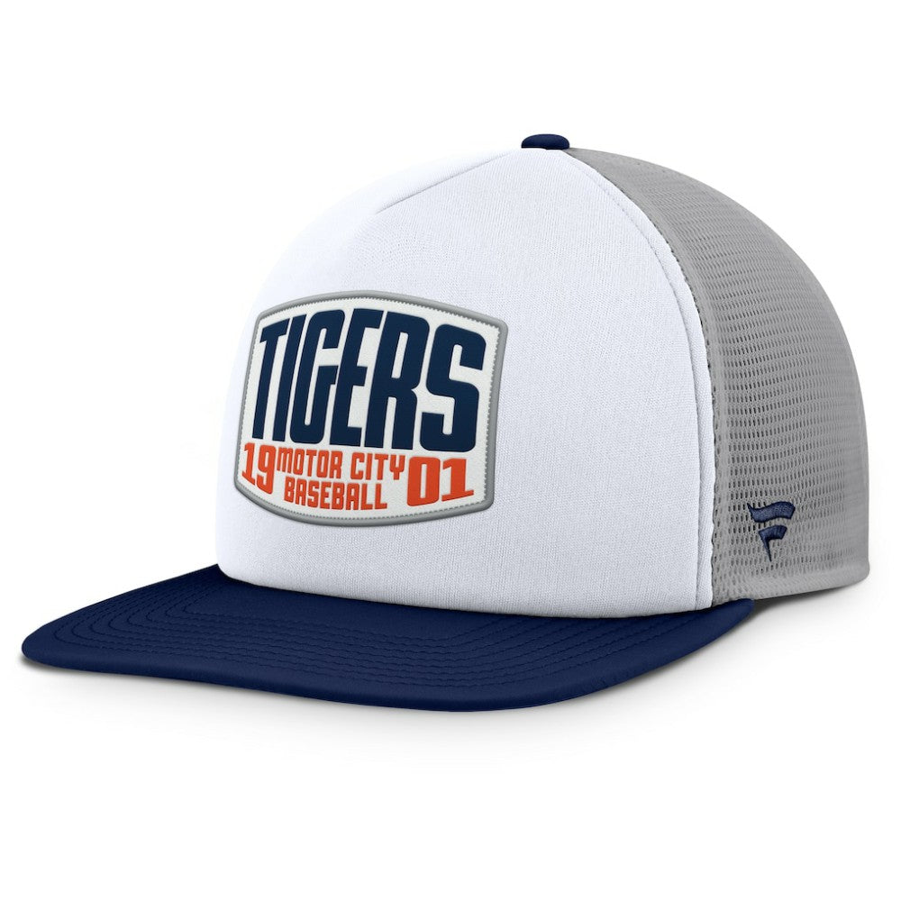 Detroit Tigers Fanatics Cranked Foam Front Patch Trucker Adjustable Hat for sale