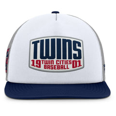 Minnesota Twins Fanatics Cranked Foam Front Patch Trucker Adjustable Hat Sale