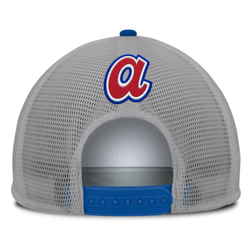 Atlanta Braves Fanatics Cranked Foam Front Patch Trucker Adjustable Hat for sale