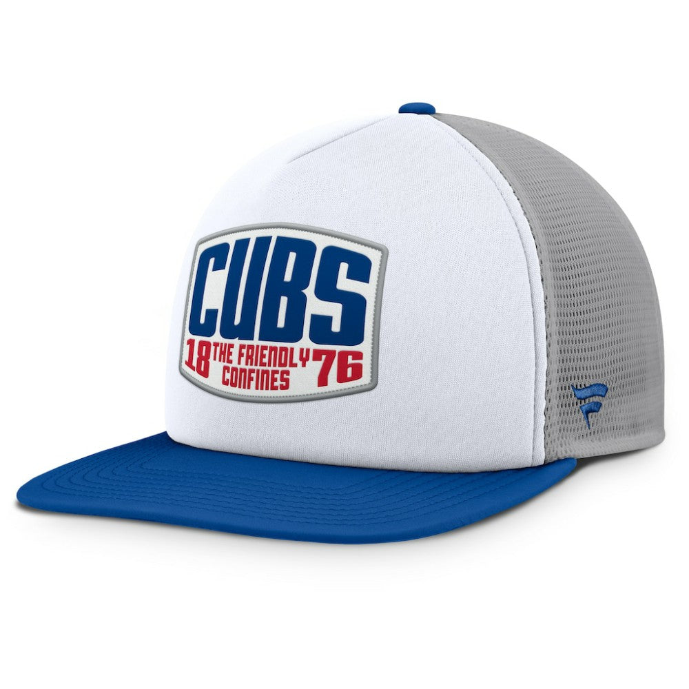Chicago Cubs Fanatics Cranked Foam Front Patch Trucker Adjustable Hat Online