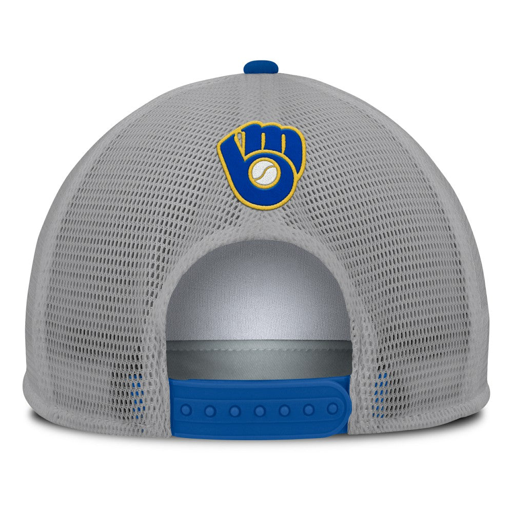 Milwaukee Brewers Fanatics Cranked Foam Front Patch Trucker Adjustable Hat for sale