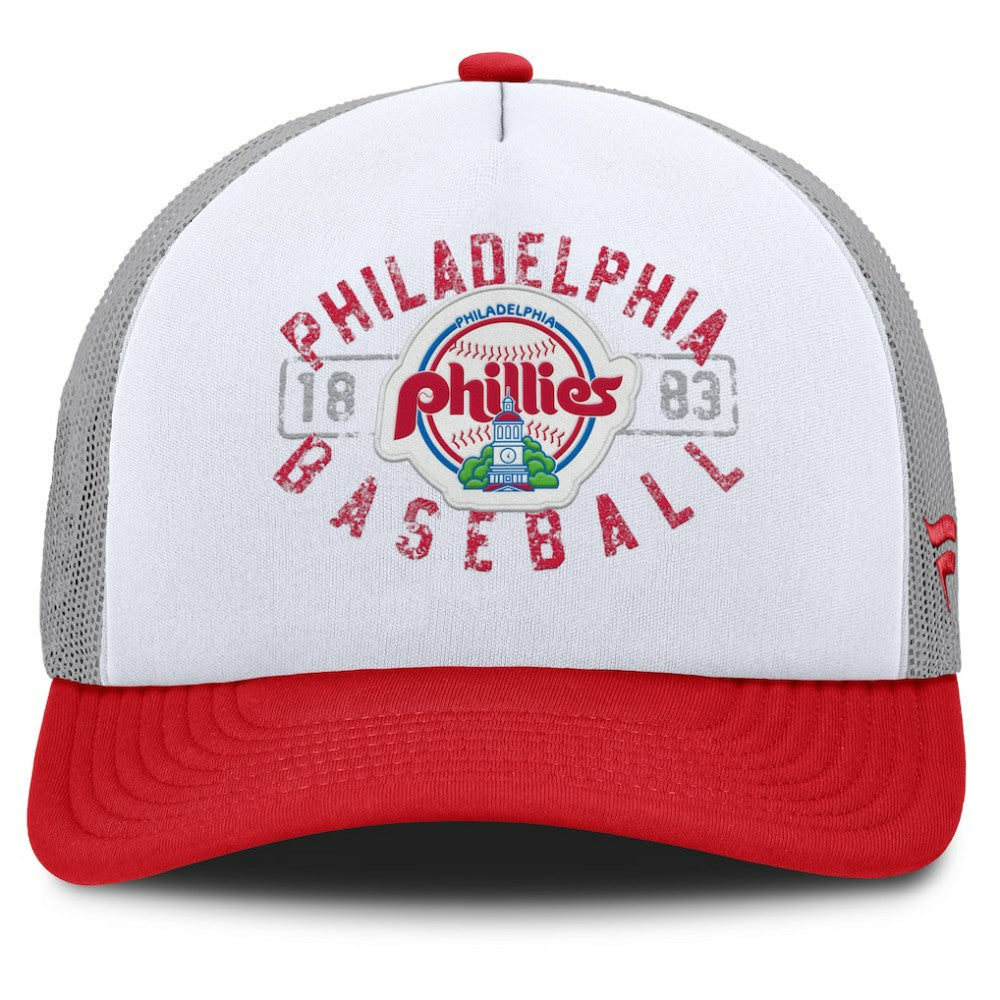Philadelphia Phillies Fanatics Designated A-Frame Foam Front Trucker Adjustable Hat for sale