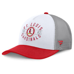 St. Louis Cardinals Fanatics Designated A-Frame Foam Front Trucker Adjustable Hat Lifestyle