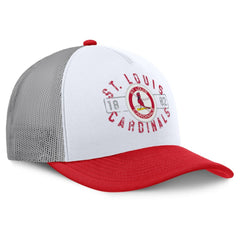 St. Louis Cardinals Fanatics Designated A-Frame Foam Front Trucker Adjustable Hat Lifestyle