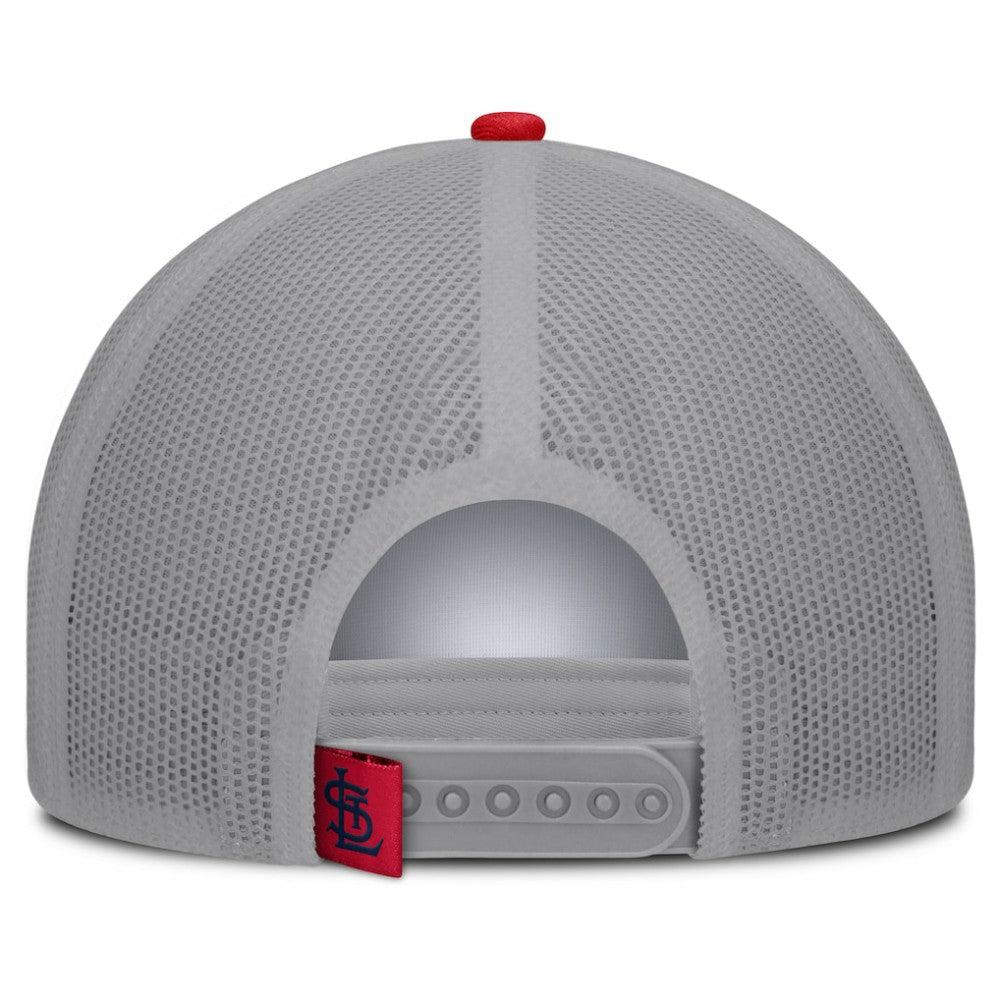 St. Louis Cardinals Fanatics Designated A-Frame Foam Front Trucker Adjustable Hat Lifestyle
