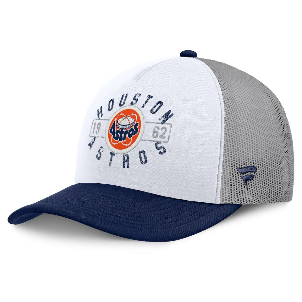 Houston Astros Fanatics Designated A-Frame Foam Front Trucker Adjustable Hat Lifestyle