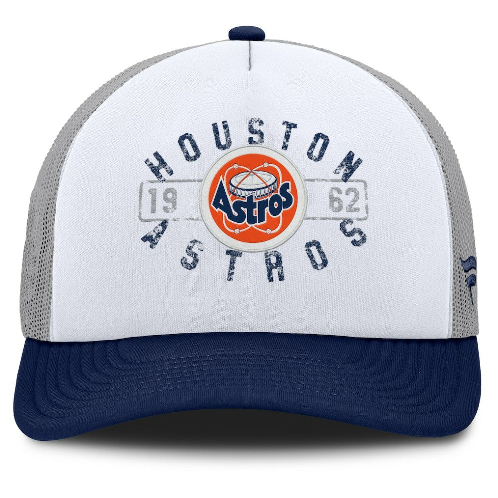 Houston Astros Fanatics Designated A-Frame Foam Front Trucker Adjustable Hat Lifestyle