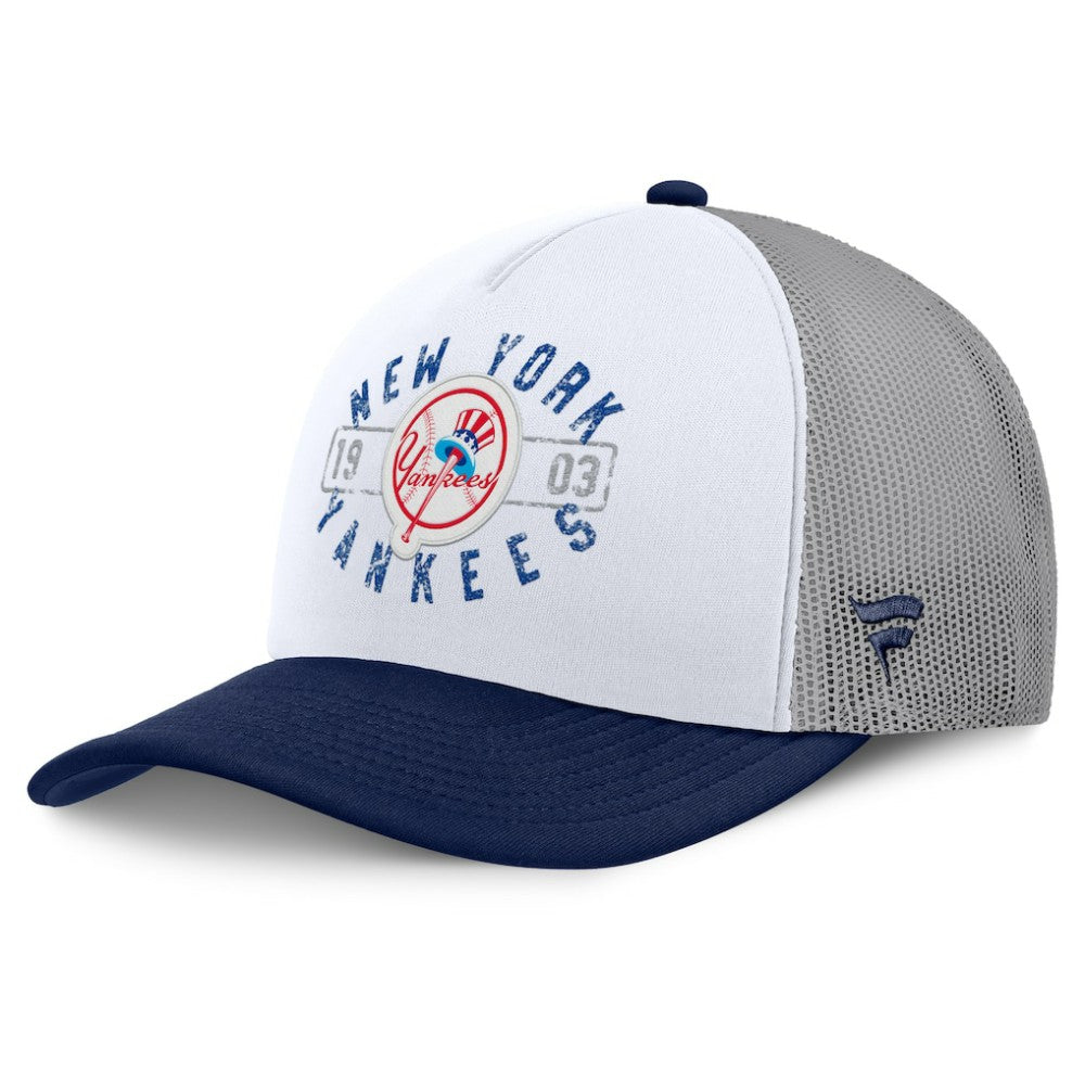New York Yankees Fanatics Designated A-Frame Foam Front Trucker Adjustable Hat On Sale