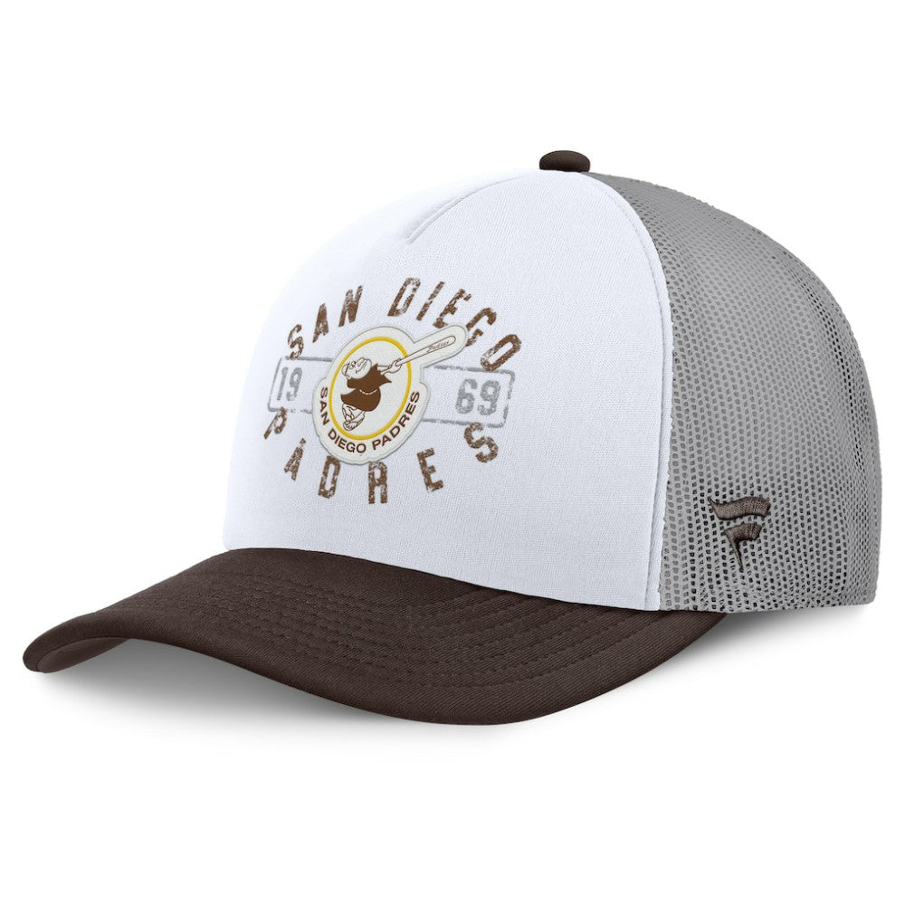 San Diego Padres Fanatics Designated A-Frame Foam Front Trucker Adjustable Hat Sale