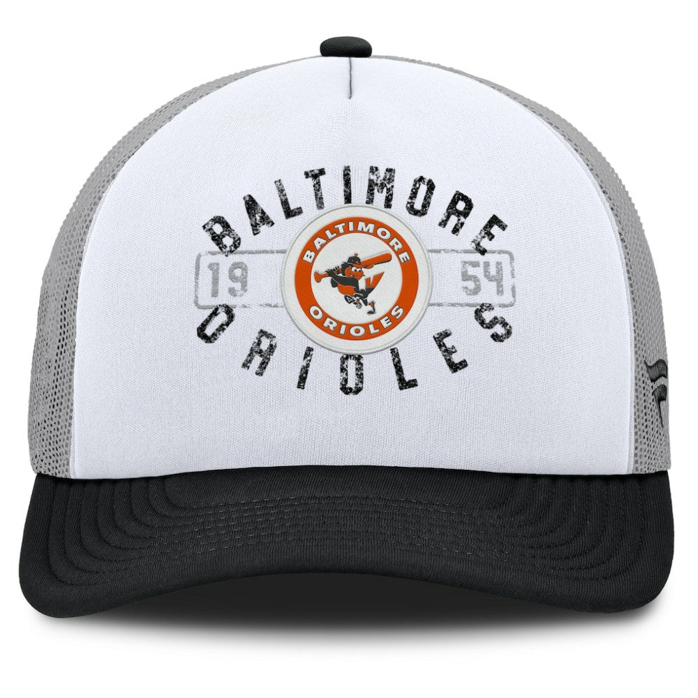 Baltimore Orioles Fanatics Designated A-Frame Foam Front Trucker Adjustable Hat Online