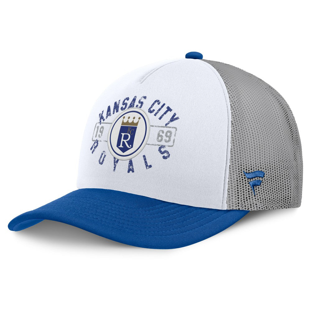 Kansas City Royals Fanatics Designated A-Frame Foam Front Trucker Adjustable Hat Lifestyle