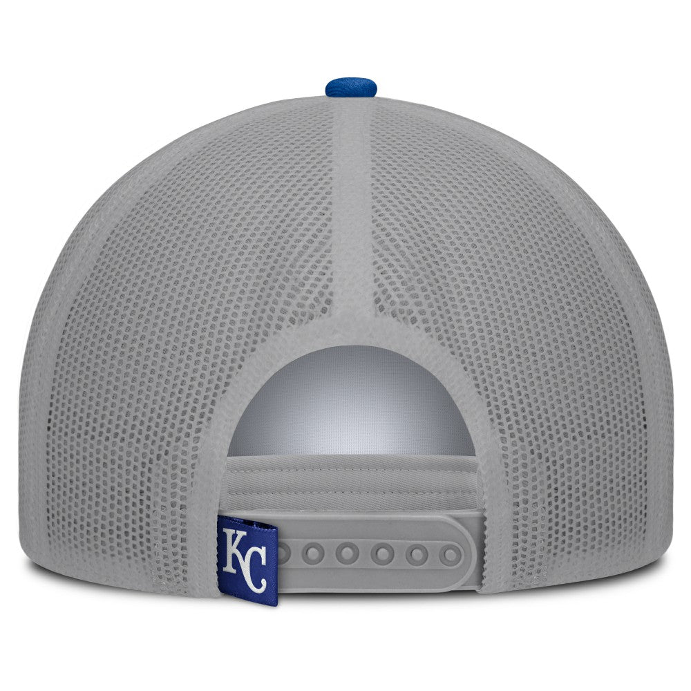 Kansas City Royals Fanatics Designated A-Frame Foam Front Trucker Adjustable Hat Lifestyle