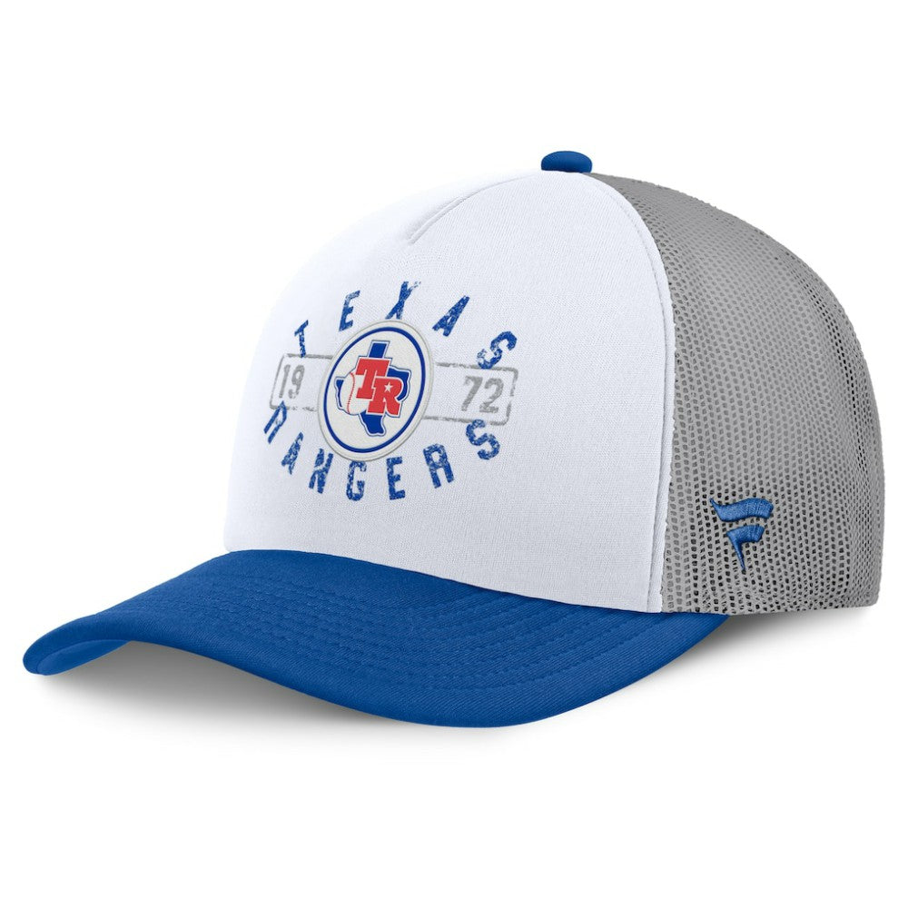 Texas Rangers Fanatics Designated A-Frame Foam Front Trucker Adjustable Hat Clearance