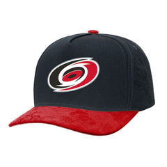 Carolina Hurricanes - Mitchell & Ness May Flowers Pro Crown Adjustable Hat Black/Red