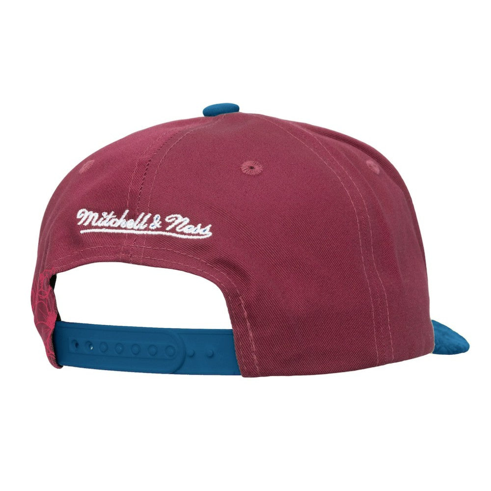 Colorado Avalanche - Mitchell & Ness May Flowers Pro Crown Adjustable Hat Burgundy/Blue