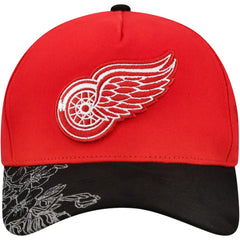 Detroit Red Wings - Mitchell & Ness May Flowers Pro Crown Adjustable Hat Red/Black