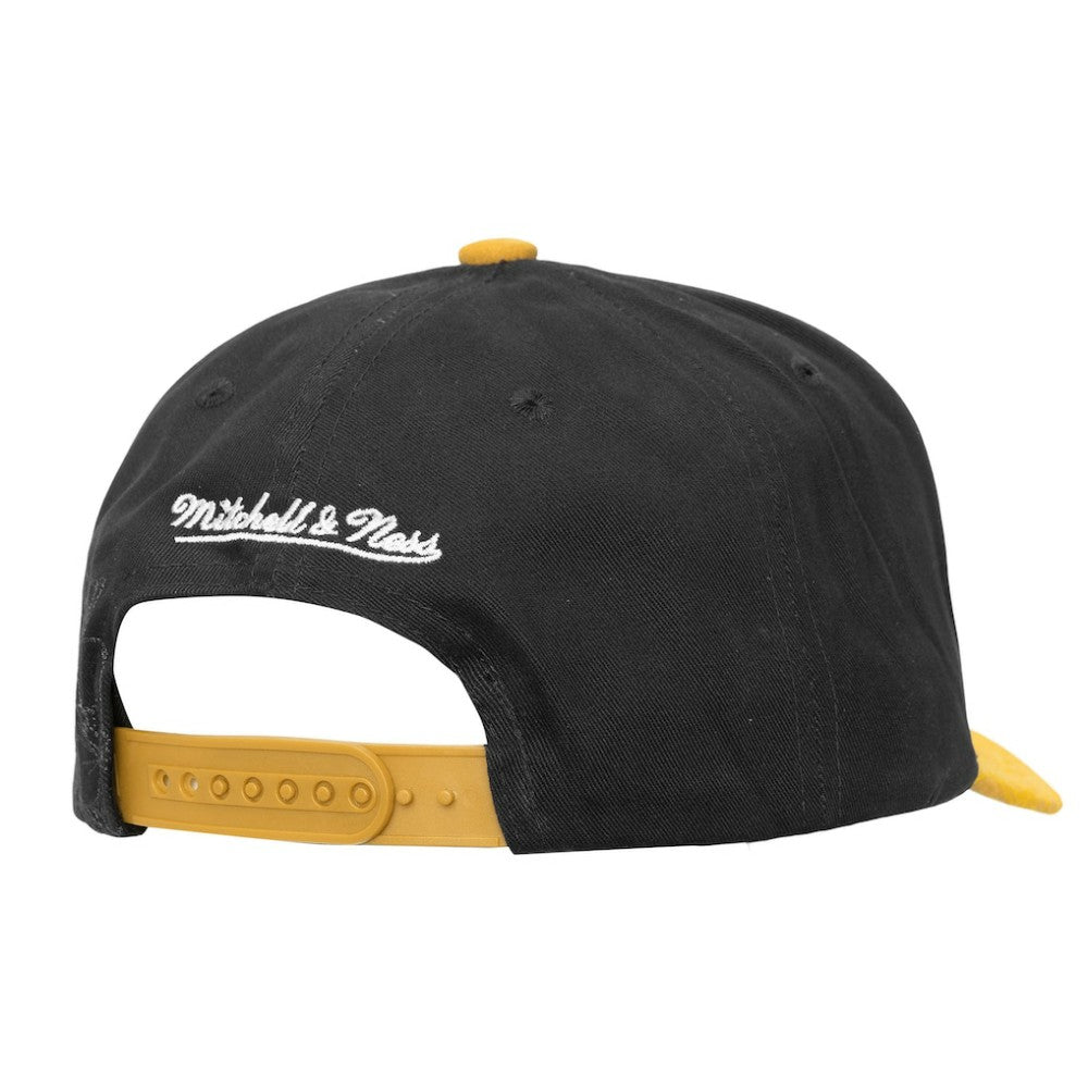 Pittsburgh Penguins Mitchell & Ness May Flowers Pro Crown Adjustable Hat Black/Gold
