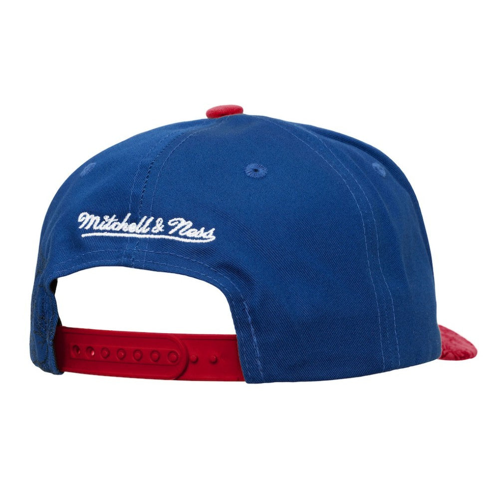 New York Rangers Mitchell & Ness May Flowers Pro Crown Adjustable Hat Blue/Red