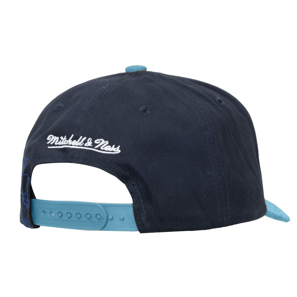 Seattle Kraken Mitchell & Ness May Flowers Pro Crown Adjustable Hat Navy/Light Blue