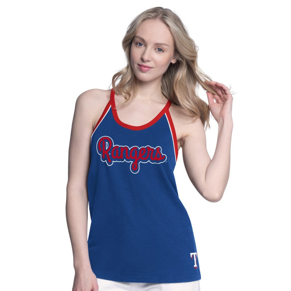 Texas Rangers G-III 4Her by Carl Banks Women's Curveball Racerback Tank Top Sale