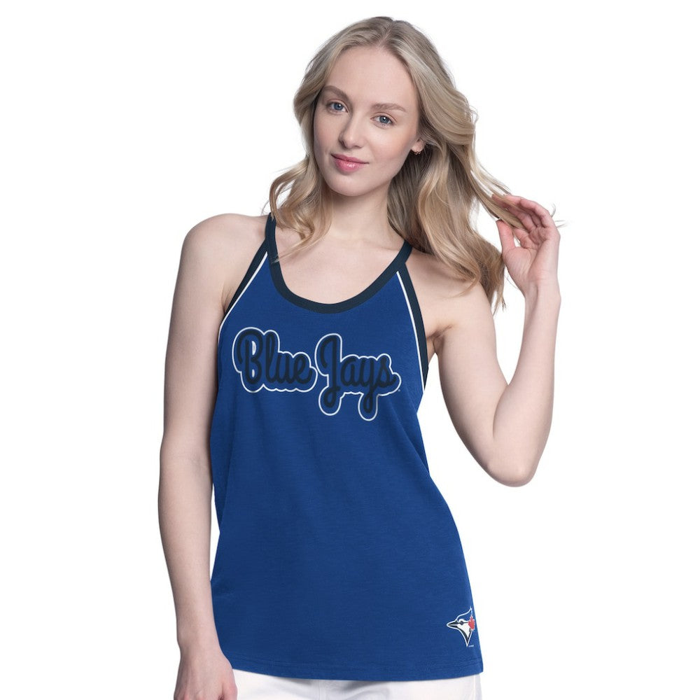 Toronto Blue Jays G-III 4Her by Carl Banks Women's Curveball Racerback Tank Top On Sale