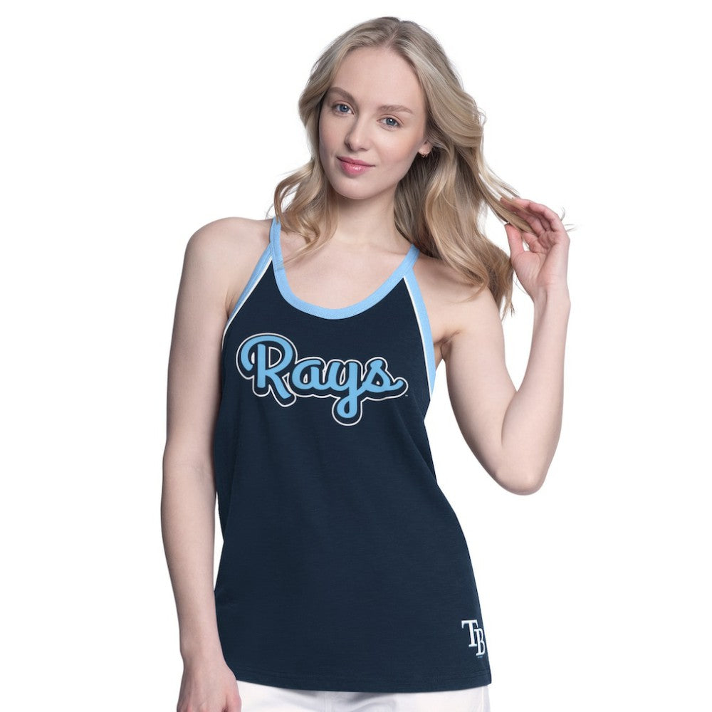 Tampa Bay Rays G-III 4Her by Carl Banks Women's Curveball Racerback Tank Top On Sale