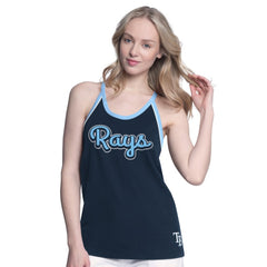 Tampa Bay Rays G-III 4Her by Carl Banks Women's Curveball Racerback Tank Top On Sale